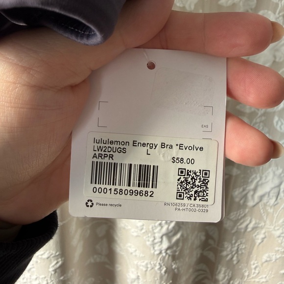 NWT SOLD OUT lululemon Energy Bra Evolve - Picture 2 of 4